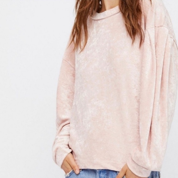 Free People Pink Long Sleeve Top - Picture 2 of 9